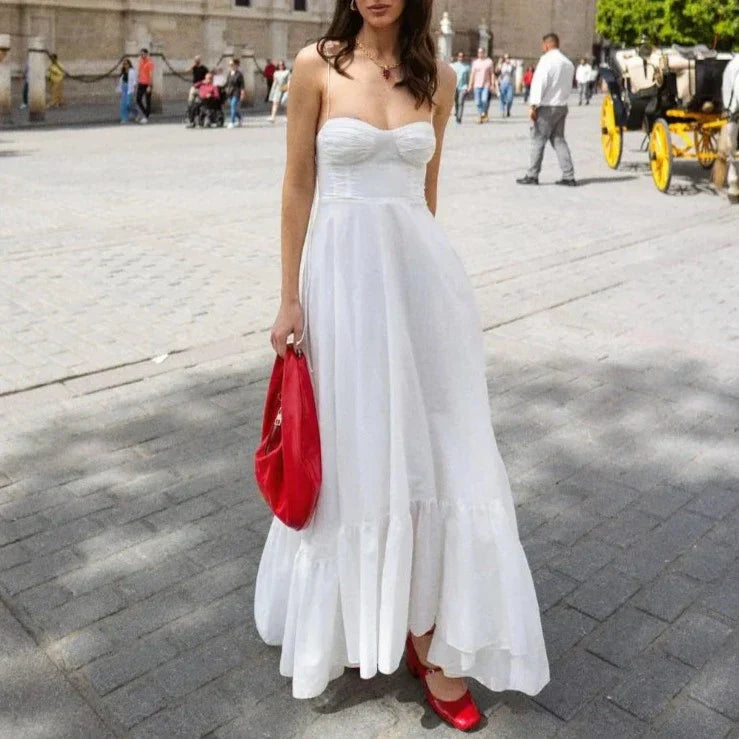 Nina | Robe Maxi Légère en Coton-Lin