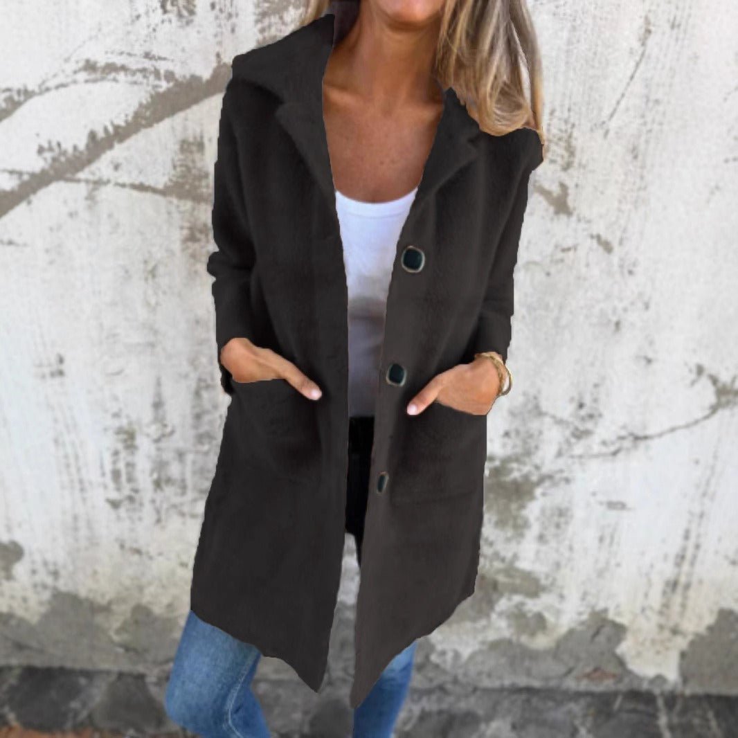 Marcelle | Manteau en Grosse Maille à Revers