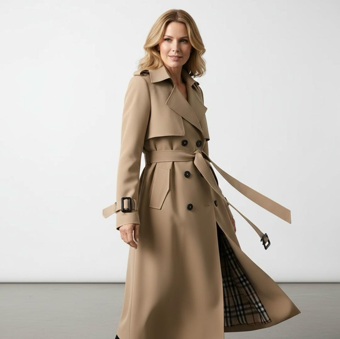 Clémentine | Trench-Coat Ceinturé Intemporel