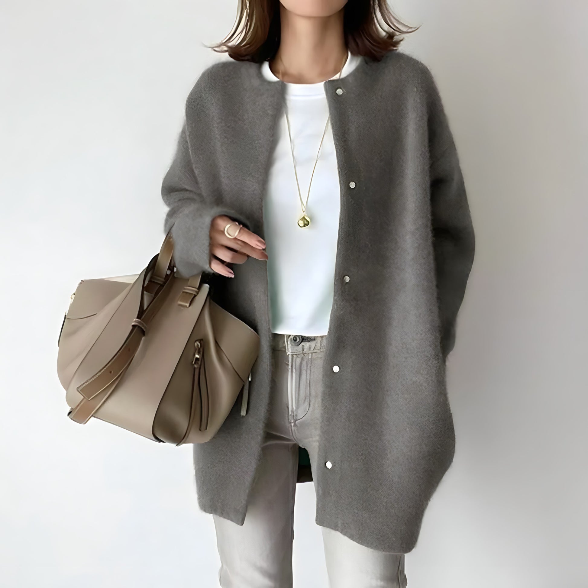 Ninon | Cardigan Léger à Boutons