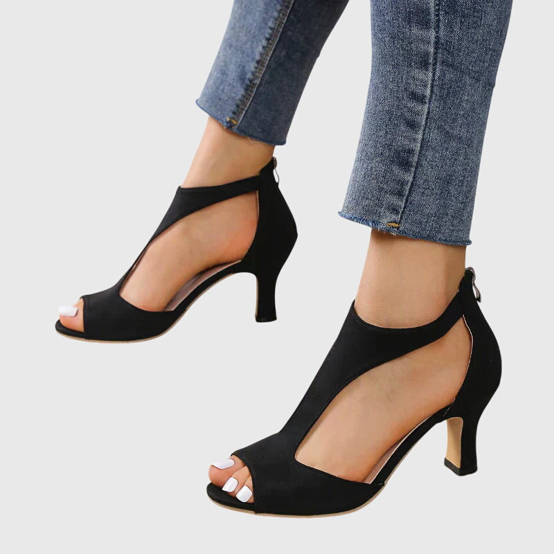 Bérénice | Talons Confort à Bout Ouvert