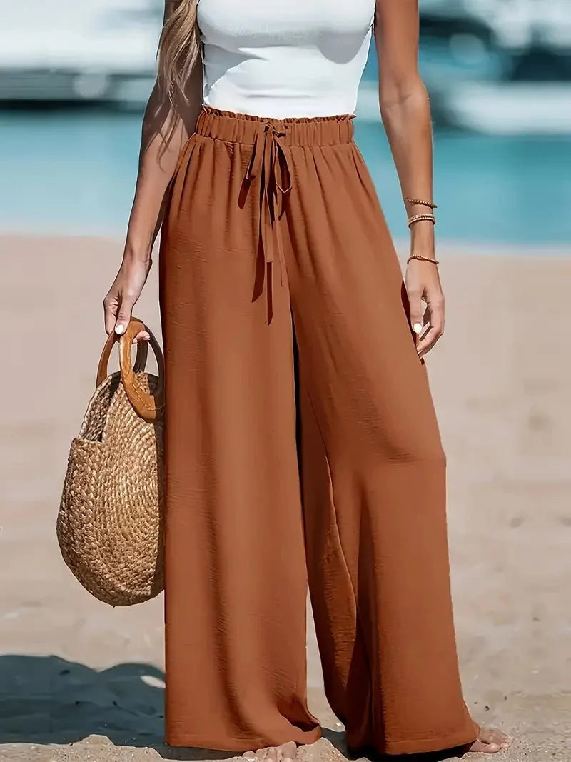 Lucile | Pantalon Large à Taille Haute