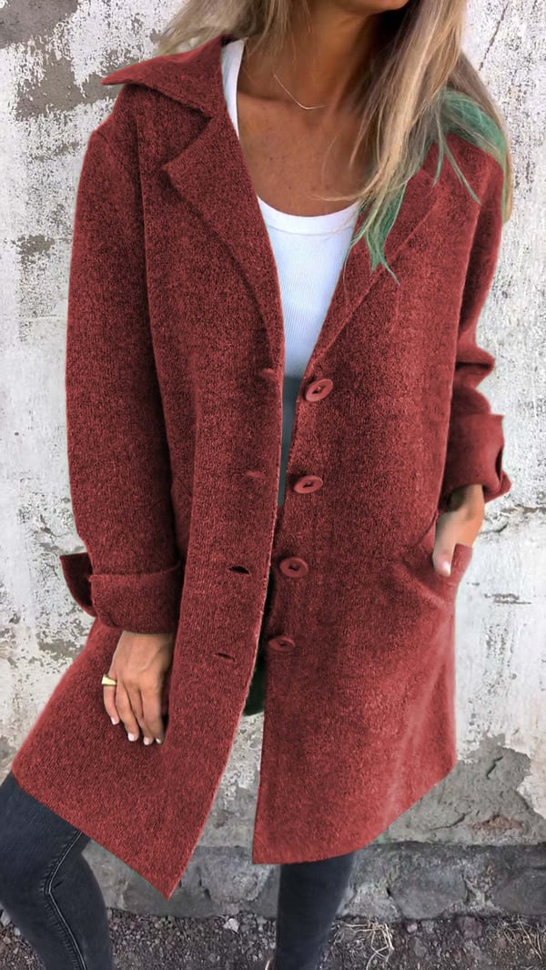 Odile | Manteau Minimaliste à Coupe Droite
