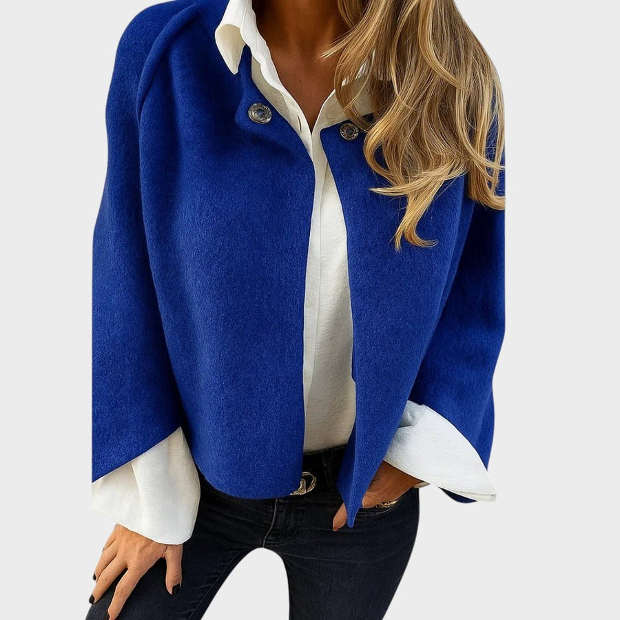 Andrée | Veste Courte Chaude en Laine Mélangée