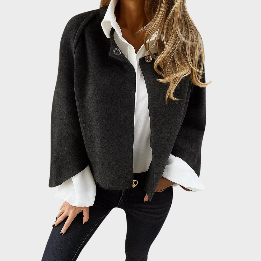 Andrée | Veste Courte Chaude en Laine Mélangée