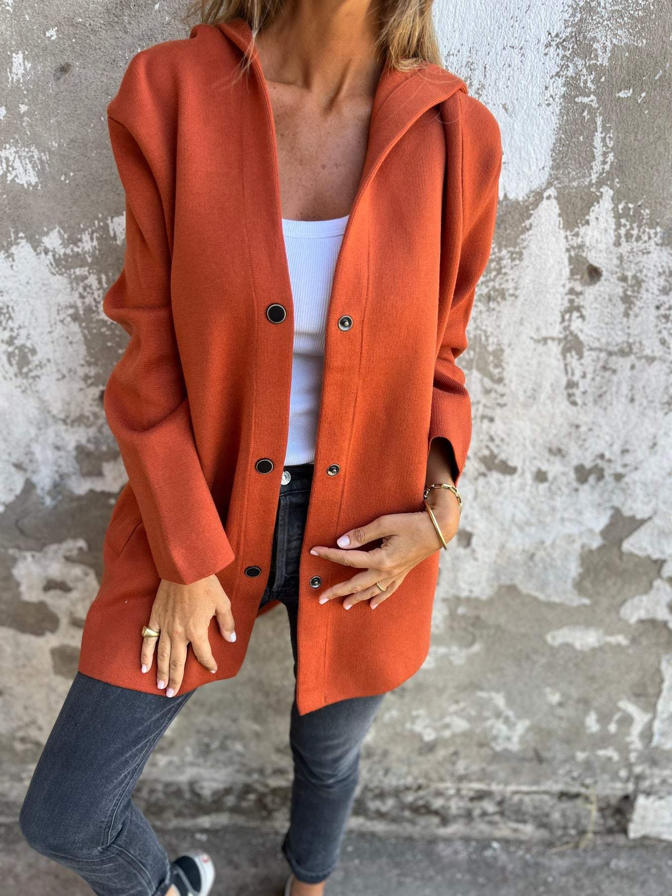 Perrine | Cardigan à Capuche avec Poches