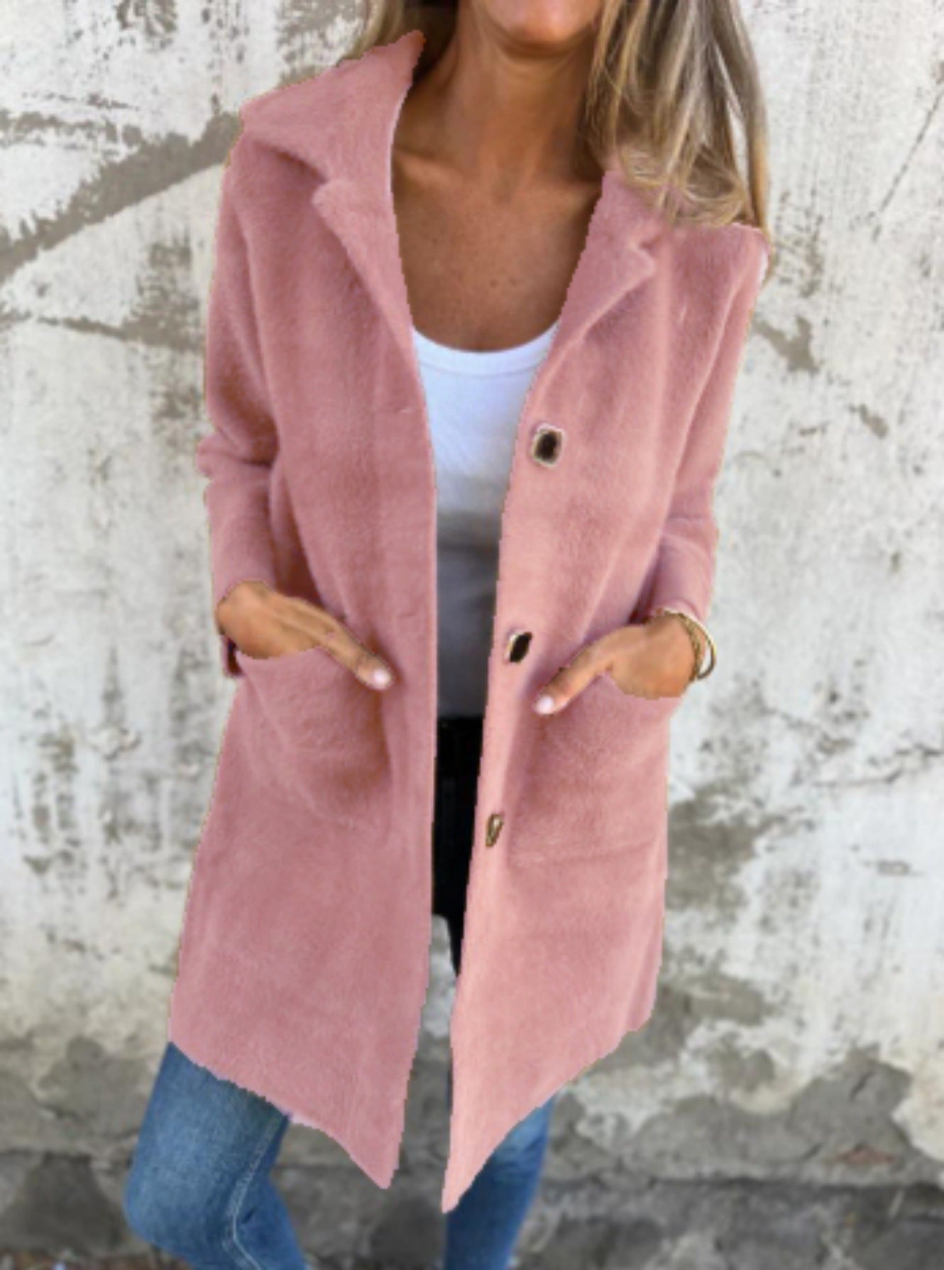 Marcelle | Manteau en Grosse Maille à Revers
