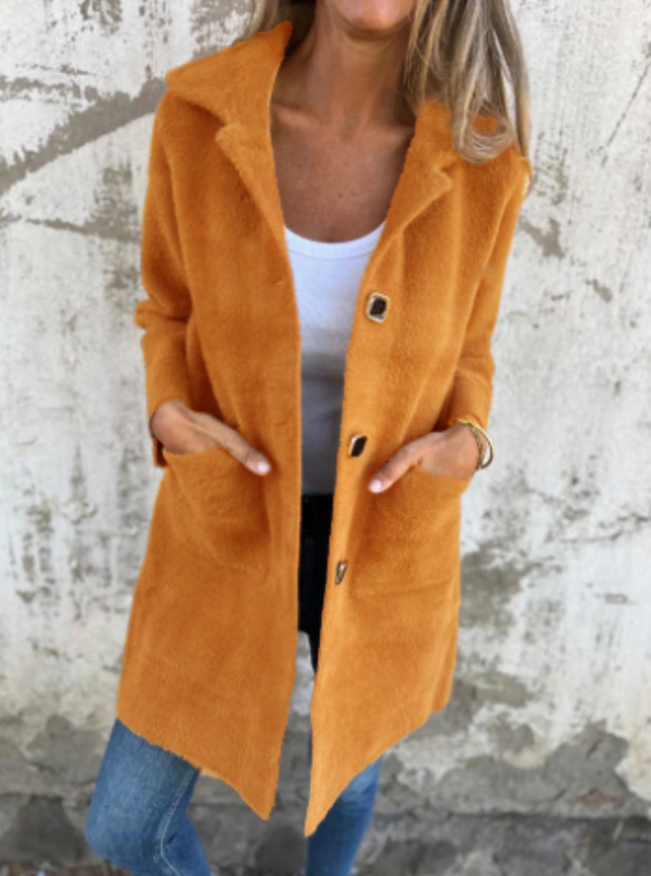 Marcelle | Manteau en Grosse Maille à Revers