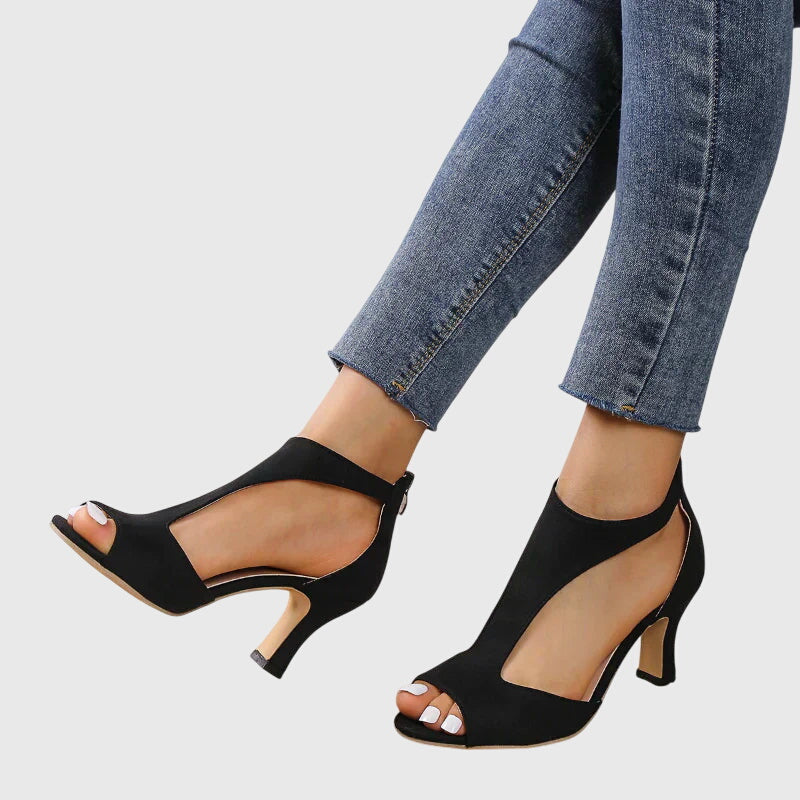 Bérénice | Talons Confort à Bout Ouvert
