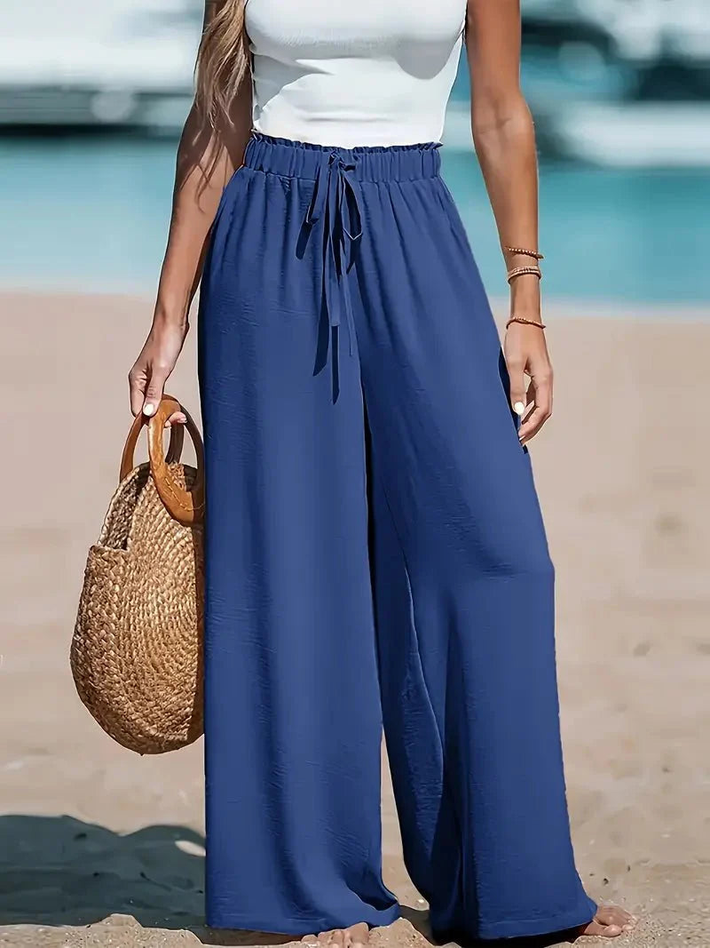 Lucile | Pantalon Large à Taille Haute