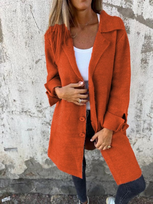 Odile | Manteau Minimaliste à Coupe Droite