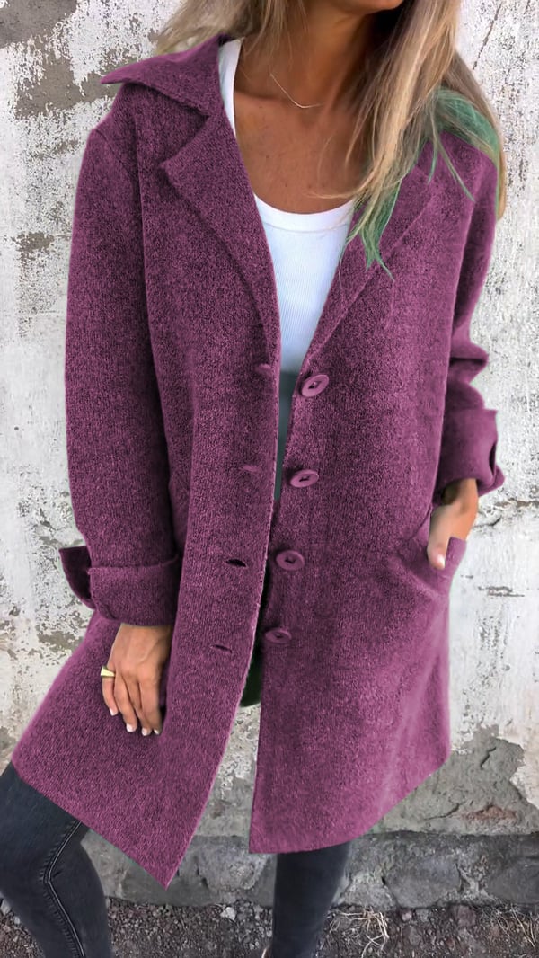 Odile | Manteau Minimaliste à Coupe Droite