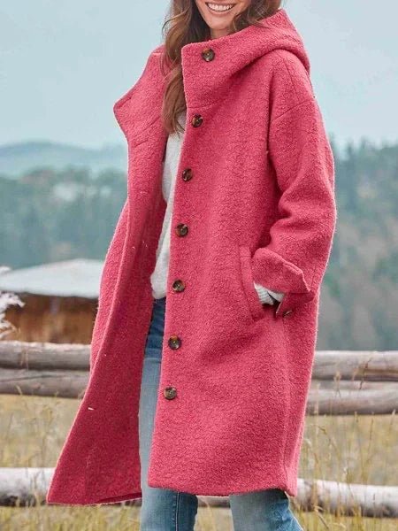 Gaëlle | Manteau en Laine à Col Montant