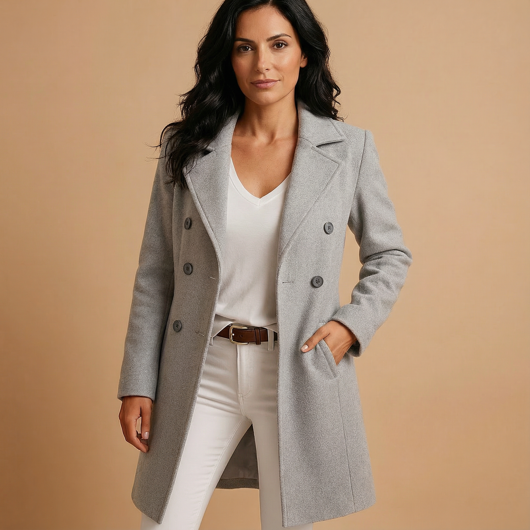 Ghislaine | Manteau Classique en Laine