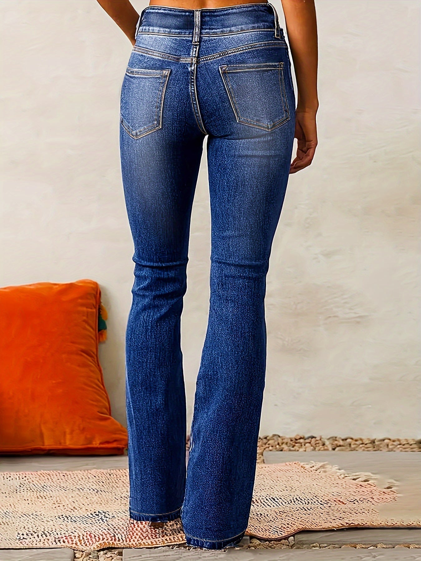 Marylène | Jean Bootcut à Taille Haute