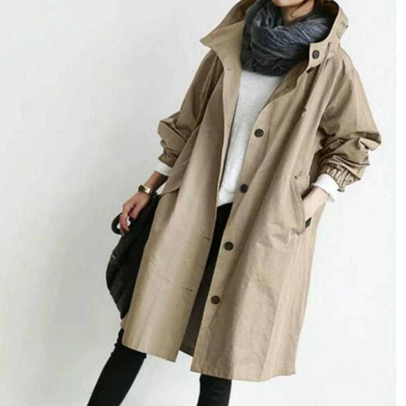 Marceline | Trench-Coat Imperméable à Boutons