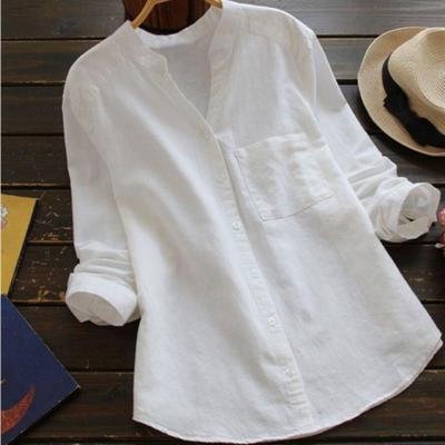 Vera | Chemise en Lin à Col Officier et Poche