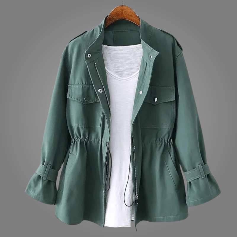 Élise | Manteau en Laine à Double Boutonnage avec Ceinture