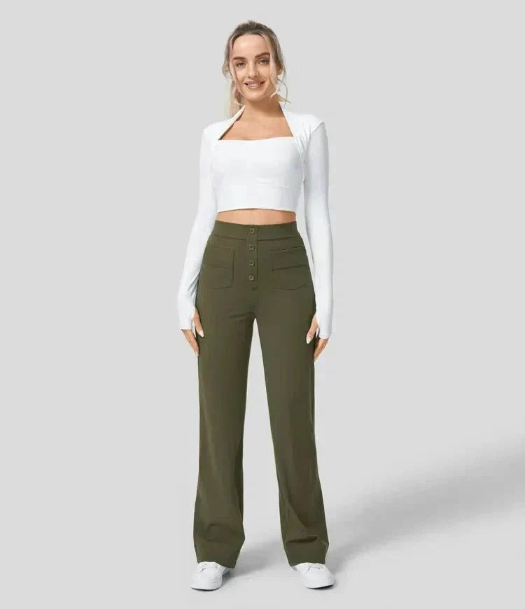Joëlle | Pantalon Extensible Sans Repassage