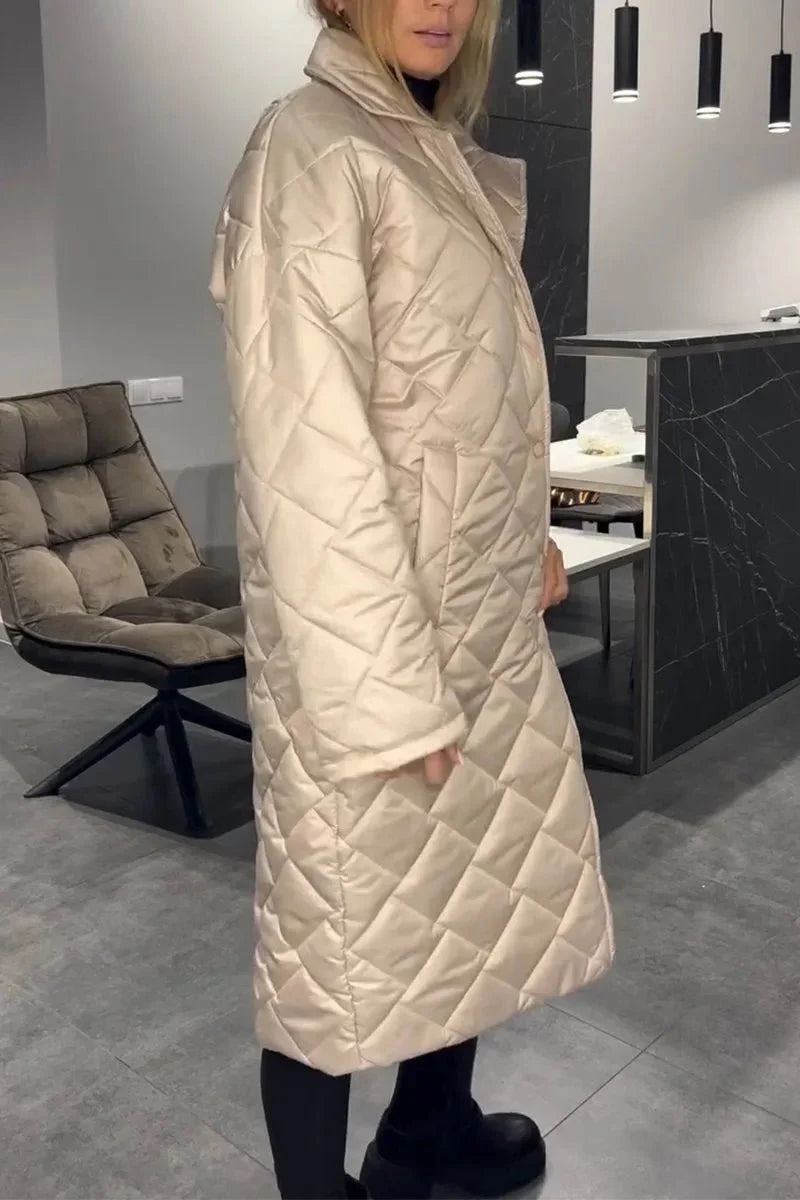 Anaïs | Manteau Matelassé à Doublure Léopard