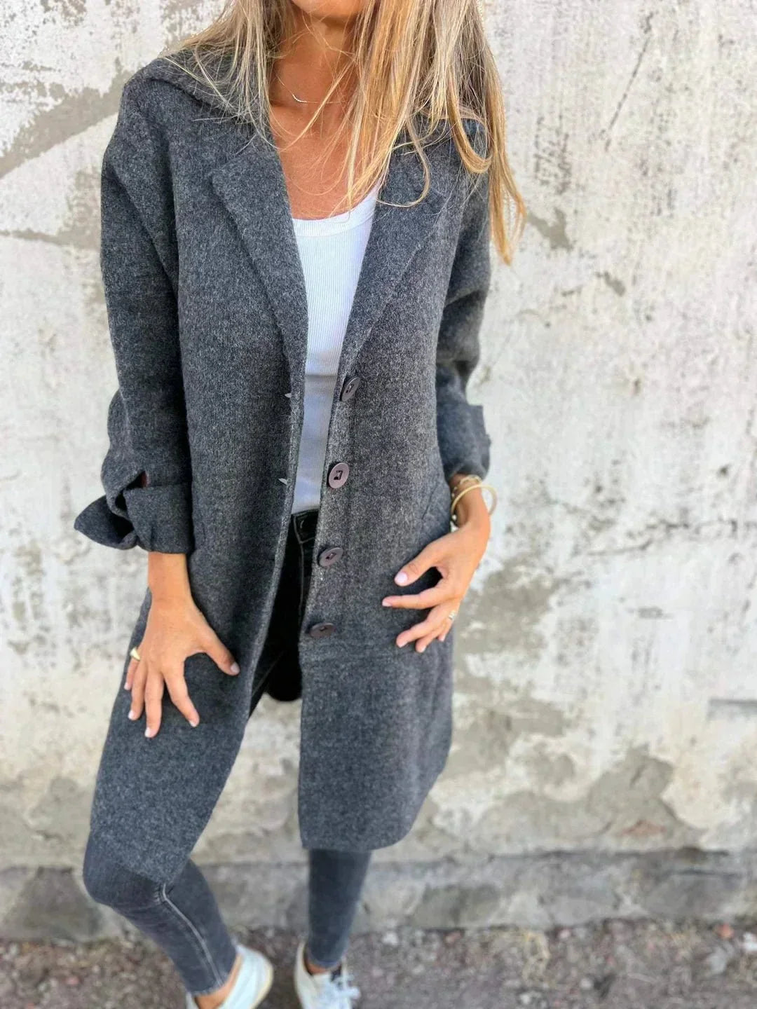 Odile | Manteau Minimaliste à Coupe Droite