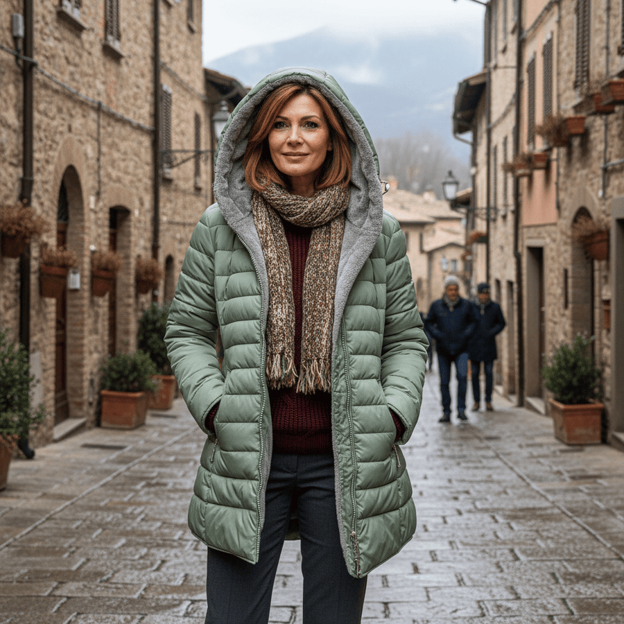 Coralie | Doudoune Doublée Fausse Fourrure