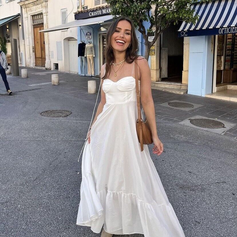 Nina | Robe Maxi Légère en Coton-Lin
