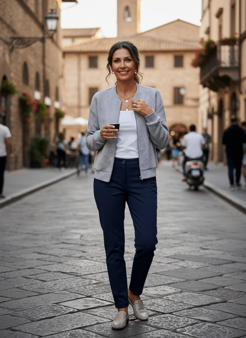 Viviane | Veste Bomber à Texture Géométrique